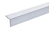 acerto 38150 Eckschutzprofil Aluminium, 100cm / 20 x 20mm * Selbstklebend * Made in Germany * Dreifach gekantet ohne Spitze | Winkel-Profil, Winkelleiste als Kantenschutz & Eckschutzschiene für W