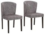 2er-Set Esszimmerstühle Gepolsterter Stuhl Küchenstuhl Esszimmer Kunstleder (cappuchino)
