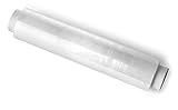 KADAX Stretchfolie, Verpackungsfolie, 3 kg Rolle, 300 m x 50 cm, feste Palettenfolie, Handfolie, Wickelfolie für Möbel, Lager, Transport, Umzugsfolie, Plastikfolie, klebend (transparent)