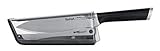 Tefal K25690 Ever Sharp Chef-Messer | 16,5 cm Kochmesser | inklusive Messerschärfer | exklusive Schleiftechnologie | langlebiger, deutscher Edelstahl | Verschlusssystem | Komfortgriff | Schwarz/Silb