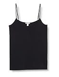 edc by ESPRIT Damen Spaghetti Top T-Shirt, 001/BLACK, L