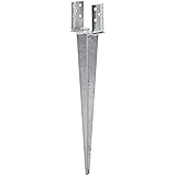 Pfostenträger (rund) 80-140 mm verstellbar Einschlaghülse Bodeneinschlaghülse angetriebene Bodenhülse Pfosten Anker feuerverzink