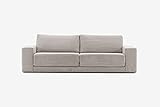 IWC | HOME Sofa Mono mit Schlaffunktion, Bettsofa, 3 Sitzer Polstersofa, Schaumstofffüllung, Schlafcouch, Langlebiges Material, Schlafsofa mit Rückenkissen, Große Farbausw