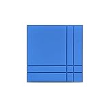 LiuzheZ Schallsichere Behandlung Zubehör Kit, Wandhalterung Akustische Schaumstoffe Wanddekoration Klangabsorptionspanel Für Tanzstudio Music Room(Size:50 * 50 * 5CM,Color:Blau)
