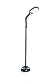 Impulse Natural Daylight LED Lamp – Stehende Lese-Arbeitslampe - 27 Watt – 2 Stufen Vollspektrum weiß helles Sonnenlicht Torchère für Wohnzimmer, Schlafzimmer oder Büro - Flexibler Schw