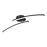 LED Deckenleuchte Modern Tageslicht Deckenleuchte Deckenlampe Wohnzimmer, schwarz-matt, Stab Design, 1x LED 12W 1000Lm 3000-6000K, LxBxH 59x12x11