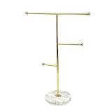 sevenjuly Schmuck Organizer Nordic Marmor T-Form-schmucksache-anzeigen Goldener Eisen Ohrringe Halskette Ständer Für Armbänder Ringe Geschenk