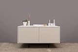 Flinks Lowboard “Henry Duo” Perle Matt Marmor. Schraubenlos steckbares TV Board aus Holz, Made in Germany |118x40x62 (B/T/H in cm)