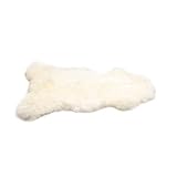 Decorating Sheepskins - Lammfell|Schaffell|Fell, geruchlos, weich und flauschig, Verschiedene Größen, natürliche Qualität, ideal als Teppich, Tagesdecke, Unterlage im Kinderwagen (Weiß, 100 x 110 cm)