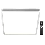 LED Deckenleuchte, 36W 4320LM Moderne Quadratische LED Deckenlampe, APP Control 3 Beleuchtungs Modi Dimmbar Super Dünne LED Platte Schlafzimmer Lampe Für Wohnzimmer Küchen Veranda (30*2.3cm)