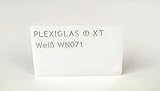 4,0 mm PLEXIGLAS® Platte Tafelformat ca. 1000 x 500 mm Farbe WN071 / milchig/opal/weiß