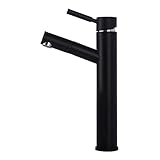 Badarmatur mit herausziehbarem Waschbecken Wasserhahn Einhebelmischer für warmes und kaltes Wasser Waschtischarmatur Messing Toilette Wasserhahn Luftsprudler Badezimmer Waschbecken W