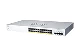 Cisco Business CBS220-24FP-4G Smart Switch | 24 GE-Ports | Full PoE | 4x1G SFP | 3 Jahre eingeschränkte Hardwaregarantie (CBS220-24FP-4G-EU)