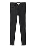 NAME IT Mädchen NKFPOLLY DNMCOATED 7545 HW Pant NOOS Jeans, Black Denim, 128