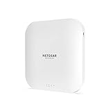 NETGEAR WAX218 WLAN Access Point PoE+ WiFi 6 (Dualband 3600 MBit/s | 2.4GHz/5GHz | 1x 2.5G PoE+ LAN-Port | AX3600 mit WPA3 | bis zu 4 separate WLAN-Netzwerke | PoE-powered - Netzteil optional)