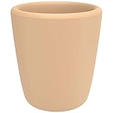 Becher aus Silikon in Pastellfarbe Creme, beige | Trinkbecher für Baby und Kind | Kindergeschirr | bruchsichere Tasse 130ml | Silikongeschirr für Kinder (Cream, 130ml)