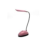 Lpiotyutd Schreibtischlampe Zusammenfalten LED Schreibtischlampe Dimmable TOUP Tabelle LAMP Batterie Student Studie Lese-Augenschutz Tragbare Lampe Augenschutz Tischlampe (Body Color : Pink)