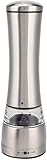 JeeKoudy Pfeffermühle, Salz Pfeffermühle Edelstahl Glaskörper Manueller Salz Pfefferstreuer mit Einstellbarer Grobheit für Grill, Küche, R
