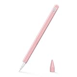 MoKo Stift Schutzhülle Kompatibel mit Apple Pencil 2. Generation, 1 Satz von Stift Halter und Erstaz Spitze für iPad Mini 6 2021, iPad Air 4. Gen. 2020, iPad Pro 11/Pro 12,9 2021/2020 - Weiches R