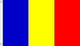 Rumänische Flagge, 150 x 90 cm, 100 % Polyester, Banner, ideal für Kneipen, Clubs, Schule, Festival, Büro, Party-Dek
