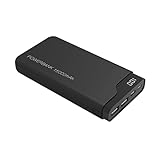 ISIUM 900063 – Power Bank 15000 mAh mit digitalem Display, Farbe Schw