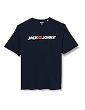 JACK & JONES Herren Jjecorp Logo Tee Crew Neck Noos Ps T Shirt, Navy Blazer, 4XL Gro e Gr en EU