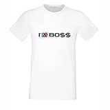 Herren I'm BOSS MPower T-Shirt E60 E30 E46 F10 Weihnachts Geschenk Xmas Gift Fan Bester Auto Tuning Speed Race Fun Z3 X6 Männer (Weiß, S)