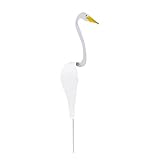 Allegorly Gartenfigur Storch Für Valentinstag Garten Party Dekor Handgemachter Wirbelvogel Wunderlicher Vogel Sich Leichten Gartenbrise Dreht 3D Tier Windmühle Wirbelvog