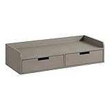 Kate and Laurel Kitt Schwebendes Regal, Konsolentisch, Holz, grau, 28x12x6.5