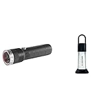 Ledlenser MT14, LED Taschenlampe, wiederaufladbar, fokussierbar, mit Akku, 1000 Lumen im Boost Mode & ML6 Warm Light LED Outdoor Laterne, sehr helle 750 Lumen, 70 Stunden Laufzeit, wiederaufladb