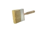 Flächenstreicher - Pinsel vollsynthetischer Wandmischung - sehr widerstandsfähig - Holzgriff - Metallhalter - Profiqualität (30x100 mm)
