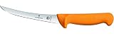Victorinox Swibo Küchen-/Ausbeinmesser Flexibel, Extra Scharfe Klinge, Signalfarbe, Sicherheitsgriff, Spü