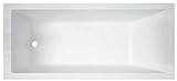 Novellini Calos 2.0 Standard-Einbau-Badewanne, Maße: 170 x 70 cm, Höhe: 58 cm, Fassungsvermögen: 170 Liter, rechteckig, quadratisch, traditionelle Acrylschale, weiß glänzend, wendb