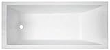Novellini Calos 2.0 Standard-Einbau-Badewanne, Maße: 170 x 70 cm, Höhe: 58 cm, Fassungsvermögen: 170 Liter, rechteckig, quadratisch, traditionelle Acrylschale, weiß glänzend, wendb