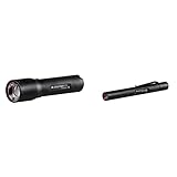 Ledlenser P7R Taschenlampe Wiederaufladbar Box & Ledlenser 500747 Stiftlampe P4X - Schwarze LED Taschenlampe in handlichem Kugelschreiber-Format - bis zu 20 Stunden Laufzeit - 120 L