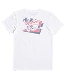 Quiksilver Men's FL Shoreline Dreams Short Sleeve T-Shirt (Medium, Snow White)