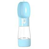 HGJINFANF Tragbare Katze Hunde Wasser Flasche Multifunktions Haustier Lebensmittel Wasserzufuhr Trinkschale Wasser Dispenser PET Tägliche Notwendigk