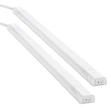 SEBSON LED Unterbauleuchte neutralweiß 50cm - 2er Set - LED Leiste 8W 700lm 4000K Lichtleiste mit Stecker und Schalter 230V IP20 24x13x500