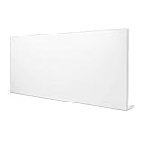 banjado® Design Magnettafel weiß in Größe 37x78cm - Magnetwand/Wandtafel aus Metall als magnetische Pinnwand/Memoboard für Küche, Büro & Kinderzimmer mit Magneten & Montag