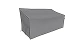 SORARA Schutzhülle gartenmöbel Abdeckung für Bank | Grau | 86 x 178 x 90/61 cm (L x B x H) | Wasserabweisend | Wetterschutz für Outdoor Garten Möb