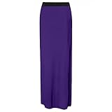 Langer Rock Frauen Sommer Taille Elegante Farbe dünne dünne Slim F