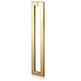 LXLA Schiebetür Handgriff Scheunen Türgriff Türgriff Zum Eintrag Innen Außentüren, Schiebetürgriff, Dusche Push-Pull-Türgriff, Quadrat (Color : Gold, Size : 60cm/2ft)