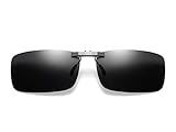 DAUCO Polarisierte Sonnenbrille Clip Nachtfahrbrille Clip Nachtsicht-Blaulichtfilter photochromes Fahren und Freien und Sport und Computer brillen clip Blendschutz UV-S