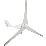 Buoqua windgenerator 400 watt Wind Generator 12v DC Wind Turbine Generator 400w 20A mit 3 Rotorblättern 800R/min (400W)