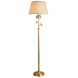 CWW Romantische Gold Kupfer Stehlampe Deckenfluter Für Wohnzimmer Schlafzimmer Honeyroom Deco Moderne Innenbeleuchtung Für Büroarb