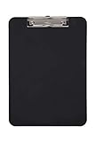 Maul 2340590 Schreibplatte, Kunststoff mit Bügelklemme, Klemmbrett A4 hoch, Aufhangöse, schw
