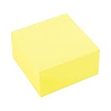 D.RECT 009326 Haftnotizwürfel Super Sticky Notes Selbstklebende Haftnotizzettel in 76x76mm 400 Blatt Gelb