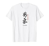 Japanisches Schriftzeichen Mut T-shirt,Mut Kanji Kallig