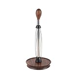 hkwshop Küchenrollenhalter Kreative Papiertuchhalter Küchenrollenhalter mit Edelstahl Dämpfer Home Desktop Massivholz Vertikal Papier Handtuchständer Papierrollenhalter (Color : C)