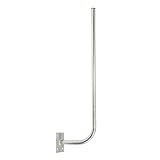 PremiumX 30cm Wandhalter 120cm Mast Stahl verzinkt SAT Antenne Wandhalterung Wand Montage Halter Wandabstand 30 cm Ø 38